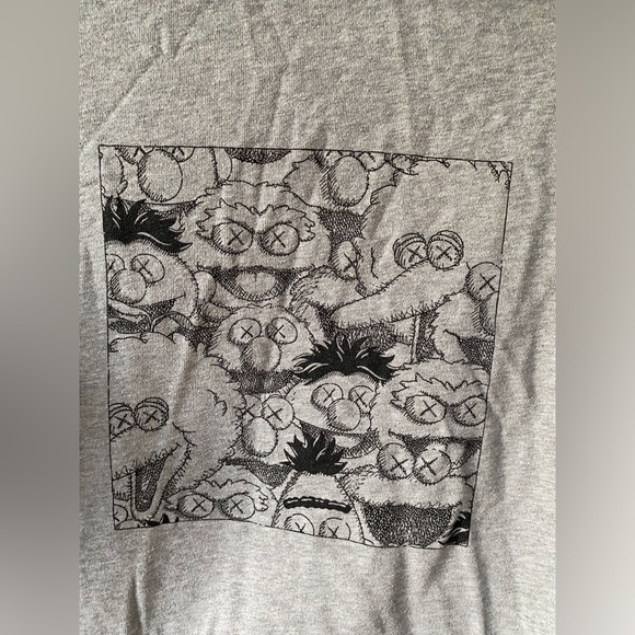 Kaws x Uniqlo x Sesame Street XX Hoodie Gray (S) - Picture 5 of 12